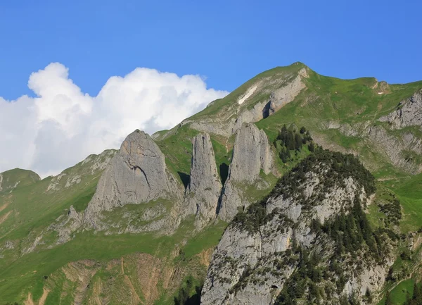 MT Bogartenfirst, hegy a Alpstein tartomány — Stock Fotó