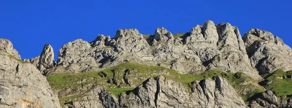 Steep mountains of the Alpstein Range — Stock Photo, Image