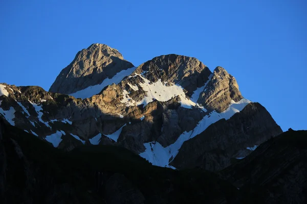 Alpstein 范围的高山 阿彭策尔小行政区 瑞士阿尔卑斯 — 图库照片