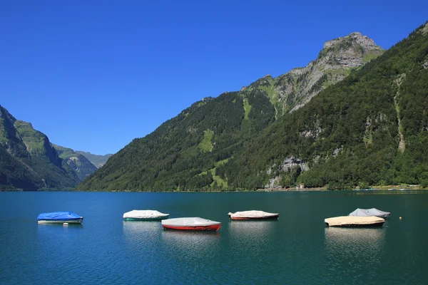 Klontal 湖のボート — ストック写真