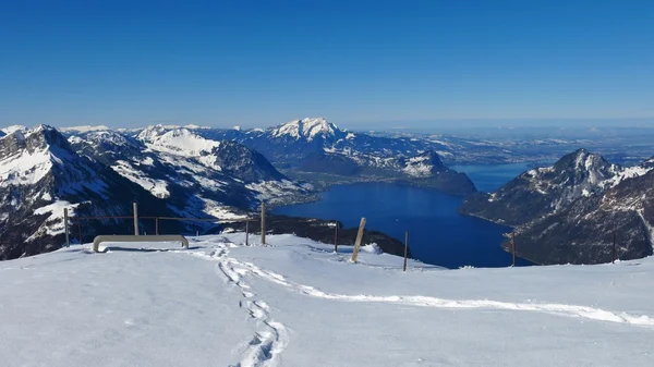 Mt Fronalpstock から雄大な眺め — ストック写真