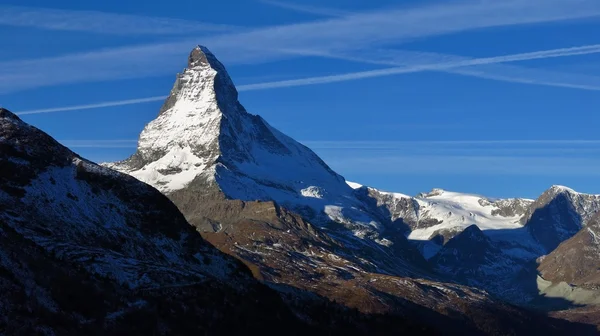 Görkemli Mt Matterhorn Güz — Stok fotoğraf