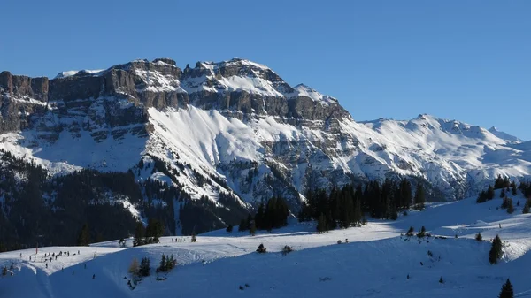 Paisagem de inverno em Flumserberg — Fotografia de Stock