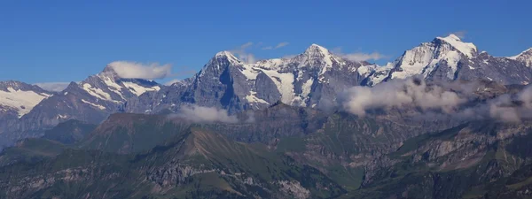 Jungfrau, Eiger és Mönch és — Stock Fotó