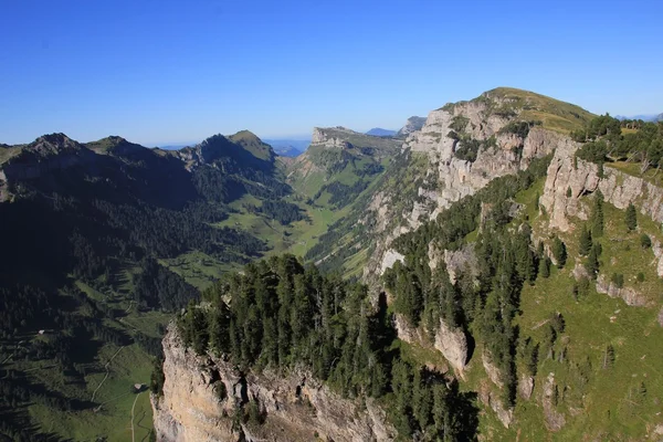 Justistal, údolí ve Bernském Oberlandu — Stock fotografie