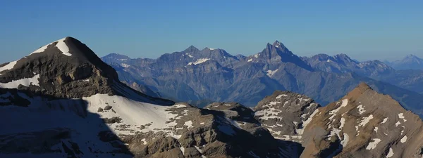 Vue de Sex Rouge, Alpes suisses — Photo