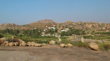Hampi, granit kaya manzara