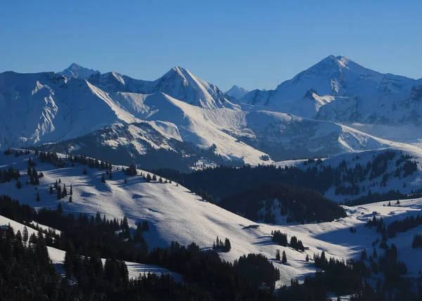 Wildstrubel Altre Alte Montagne Dell Oberland Bernese Viste Horeflue — Foto Stock