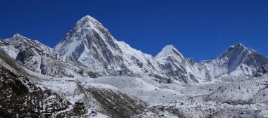 Spring scene on the way to the Everest Base Camp. clipart