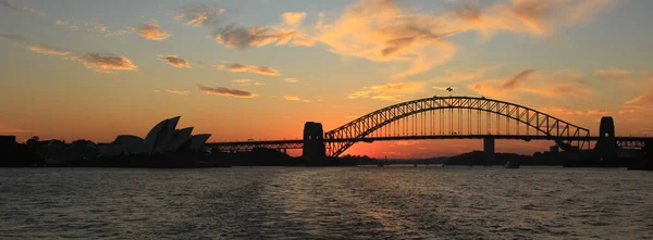 Sydney Nisan 2016 Günbatımında Sydney Limanı — Stok fotoğraf