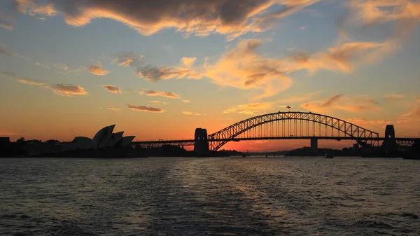 Sydney Abril 2016 Pôr Sol Sydney — Fotografia de Stock