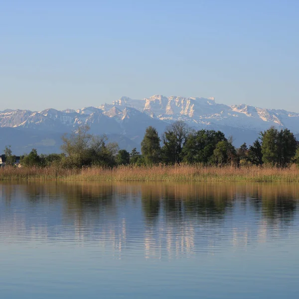 stock image Idyllic landscape near Wetzikon, Switzerland.