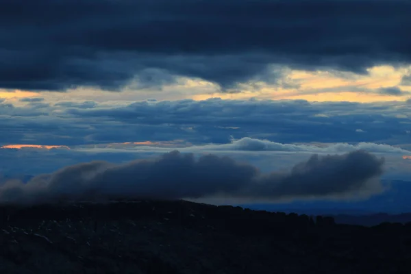 Céu Noturno Dramático Sobre Região Entlebuch Cantão Lucerna — Fotografia de Stock