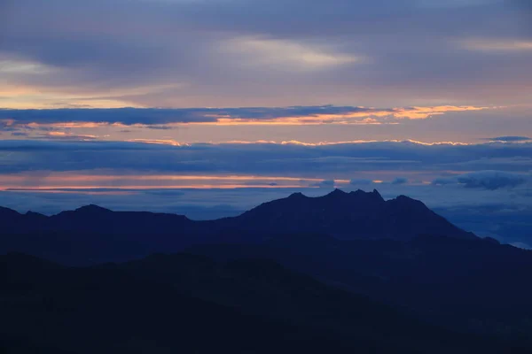 Nuages Ensoleillés Sur Mont Pilatus Lucerne — Photo