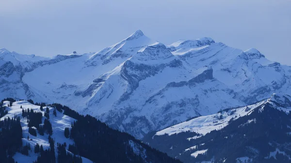 Úti Cél Terület Svájci Alpokban Cukorbetegek Hegyvonulata — Stock Fotó