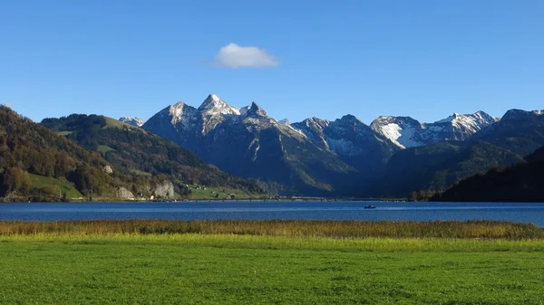 Einsiedeln yakınındaki pastoral manzara.