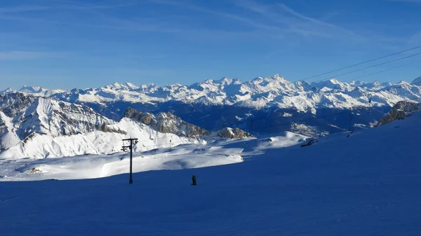 Beautiful Skiing Day — Stock Photo, Image