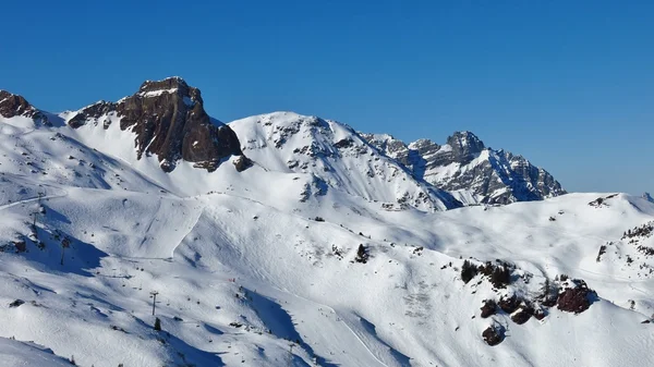 Pistas de esquí en la zona de Flumserberg —  Fotos de Stock