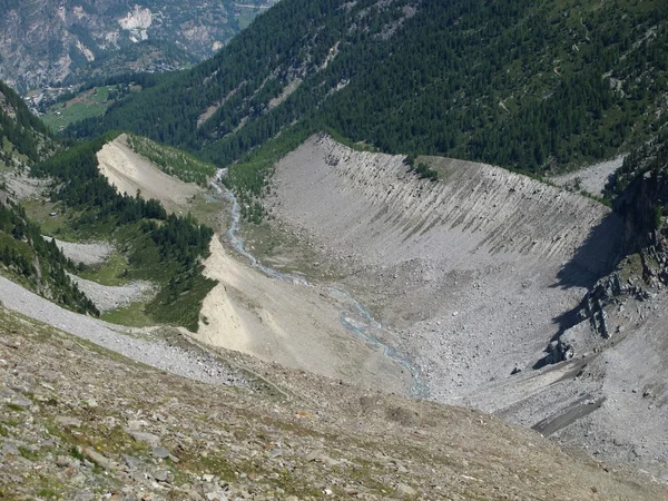 Grandes Moraines del Riedgletscher — Foto de Stock