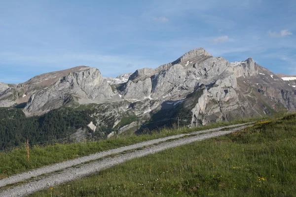 Paisaje de montaña cerca de Gstaad — Foto de Stock