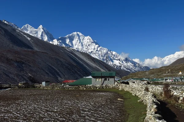 Morgen in Dingboche — Stockfoto