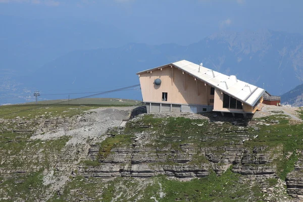 New summit station of the Chaeserrugg cable car — Stock Photo, Image