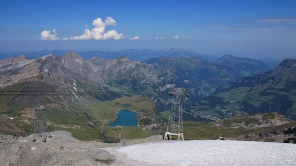 View From Mt Titlis towards Engelberg — Stock Photo, Image