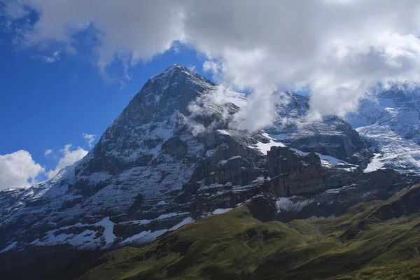 Słynny Eiger północną ścianę — Zdjęcie stockowe