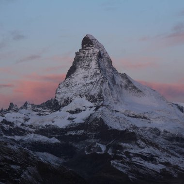 Ünlü Matterhorn Dağı, Zermatt, İsviçre.