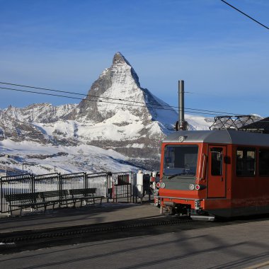 Gornergrat ve Matterhorn tren istasyonu
