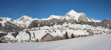 Kar Alpstein aralığı, Mt Saentis kaplı.