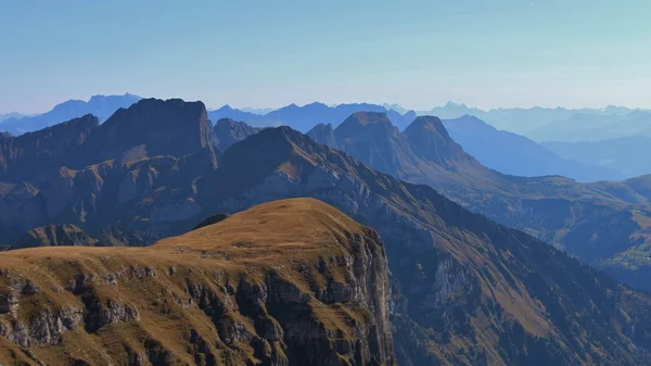 Mountains in the Toggenburg valley — Stock Photo, Image