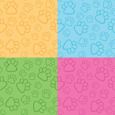 Pençe parmak arka plan 4 renk