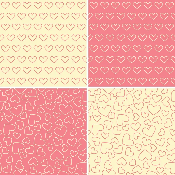 Motif avec cœur, Saint Valentin, 8 mars — Image vectorielle