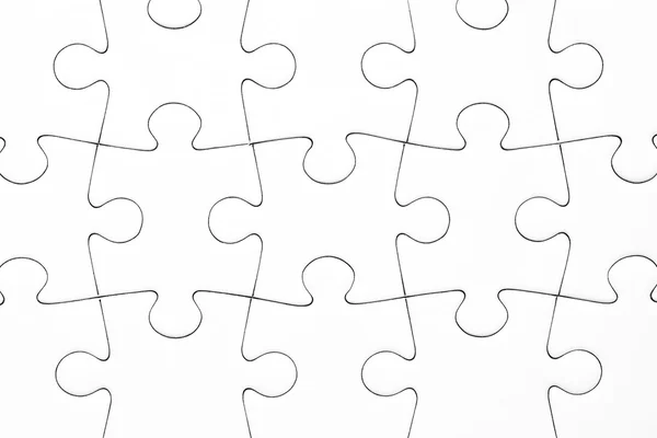 Het patroon. Lege witte puzzel — Stockfoto