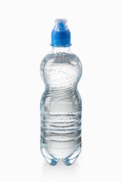 Water. Small plastic water bottle with water drops on white back Stock  Photo by ©dionoanomalia 78129832