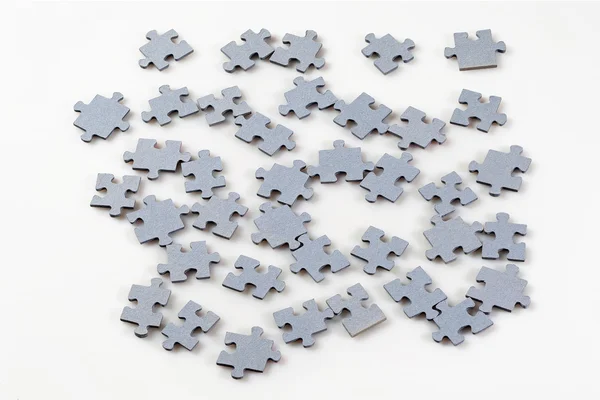 Verschillende puzzelstukjes — Stockfoto