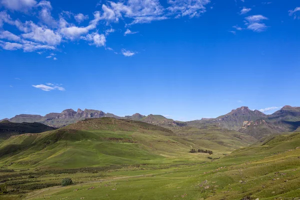 Green Mountain Blue Sky — Stock Photo, Image