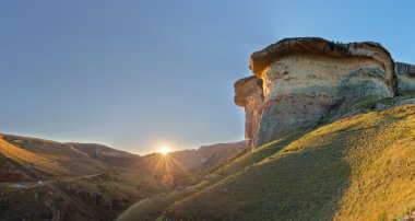 Altın Golden Gate günbatımında