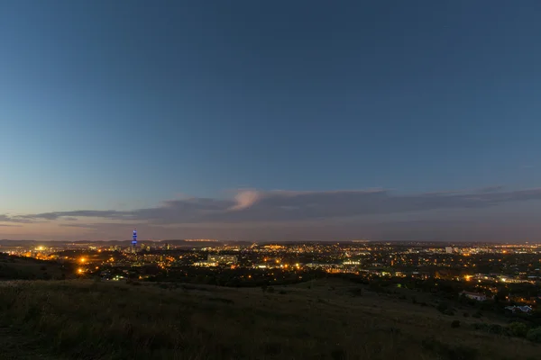 City lights at the end of the day — Stock Photo, Image