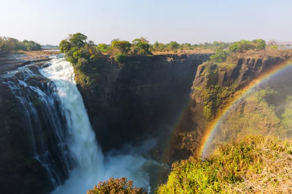 Arcobaleno a Victoria Falls — Foto Stock