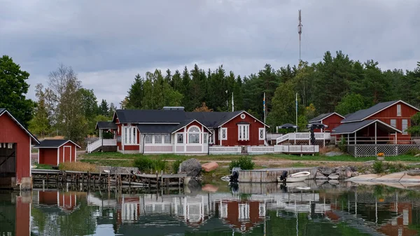 Finland Aland Islands Lappo August 2019 Lappo Island Archipelago Aland — стоковое фото