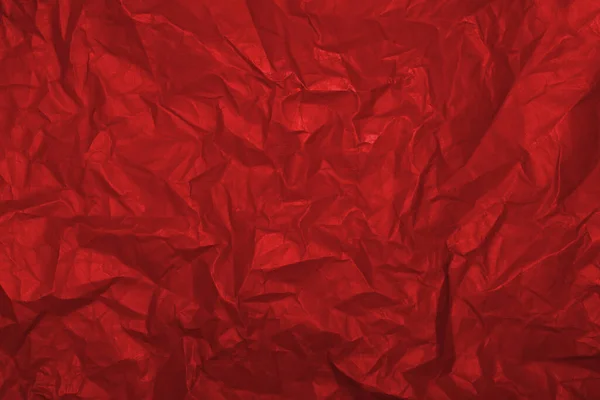 Textura Papel Arrugado Rojo Fondo Relieve — Foto de Stock