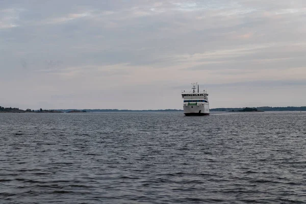 Finnland Aland Inseln Brando Insel August 2019 Die Letzte Fähre — Stockfoto