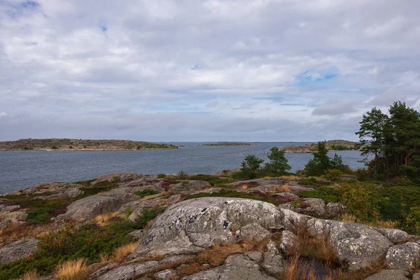 Starożytna Kircha Ale Muzeum Wyspiarskie Wśród Archipelagu Religia Skandynawska Wyspa — Zdjęcie stockowe