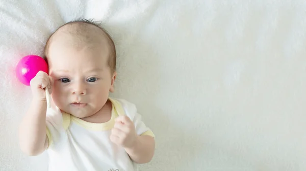 Portrait of caucasian baby — Stock Photo, Image