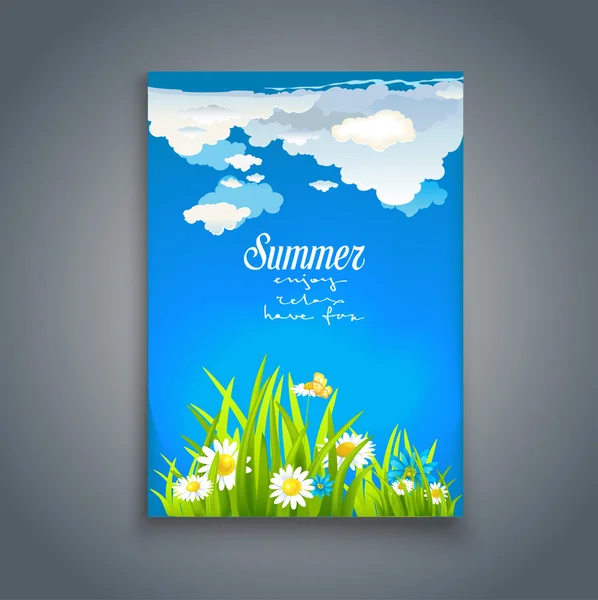 Relax summer template — Stock Vector