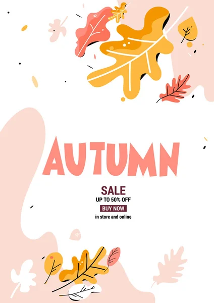 Fondo de diseño estacional de otoño — Vector de stock