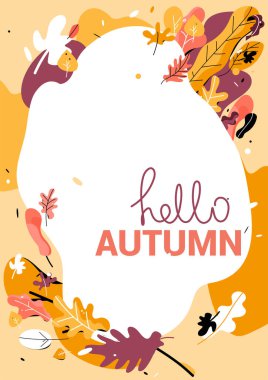 metin için yer ile sonbahar arka plan