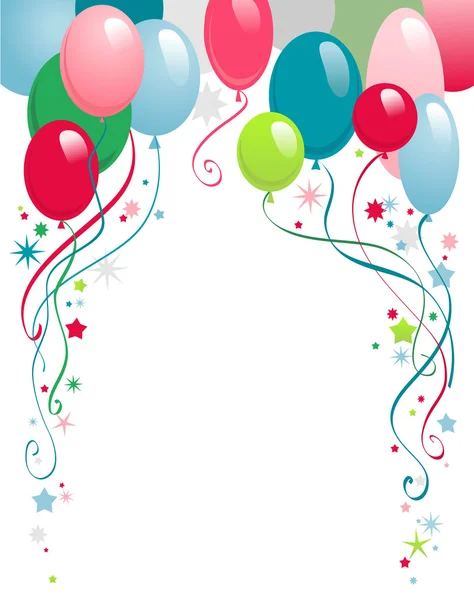 Balões de aniversário feliz —  Vetores de Stock